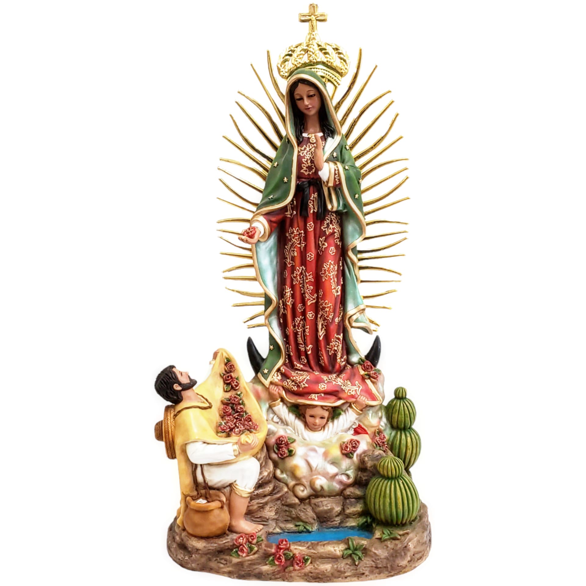 Virgin De Guadalupe with Juan Diego | Mi Santuario