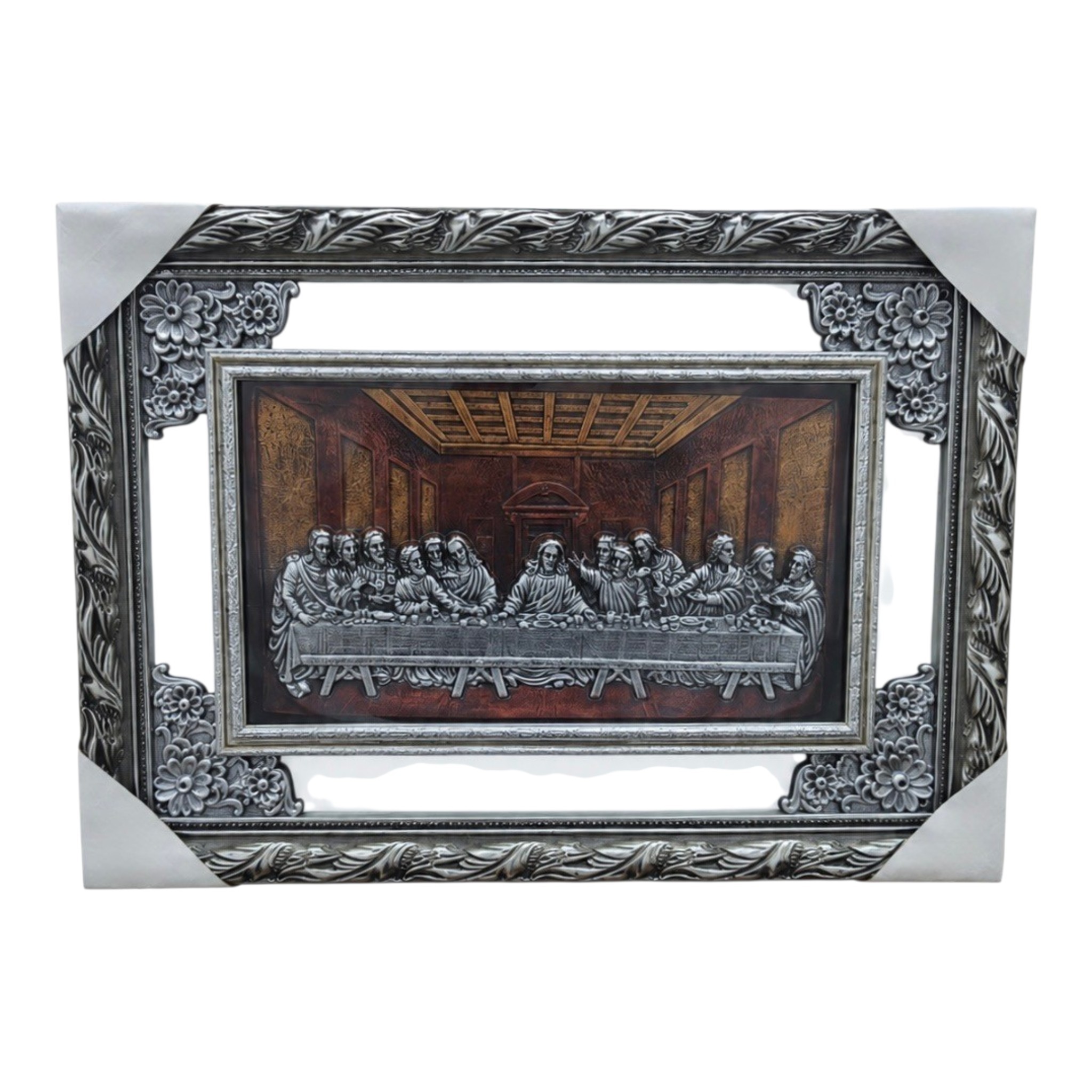 Last Supper, Mirrored - Silver S 23"x31"