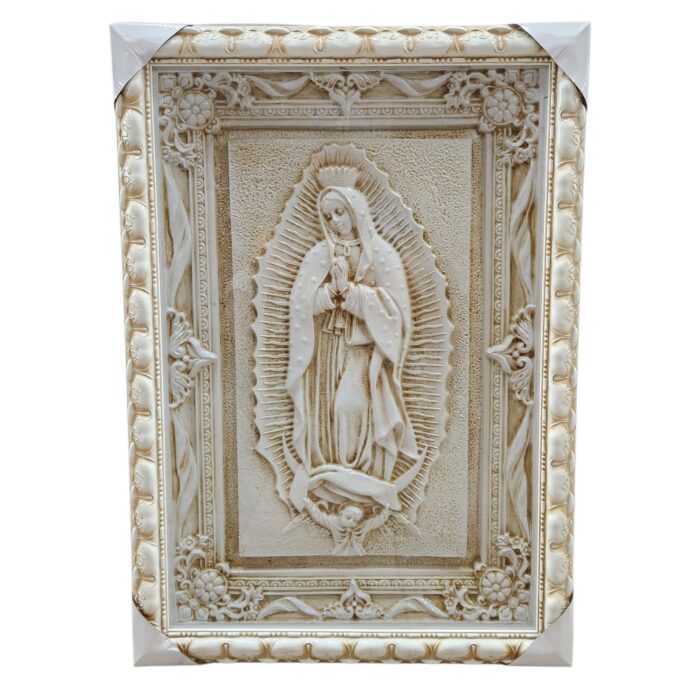 Our Lady Of Guadalupe, 3D- White 24"x33"