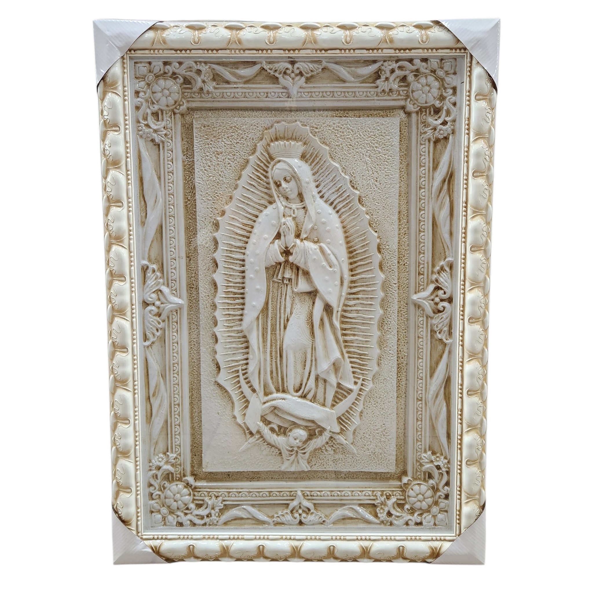 Our Lady Of Guadalupe, 3D- White 24"x33"