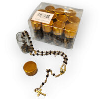 San Judas BROWN Rosary 12Pk (Rosarios En Botella)