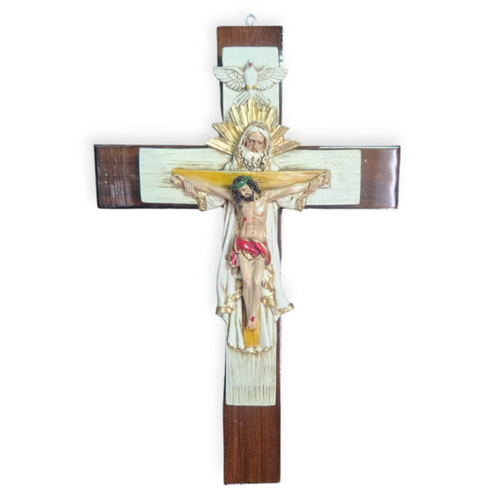 Cruz Trinidad Fino Blanco Manto Blanco 17.5"