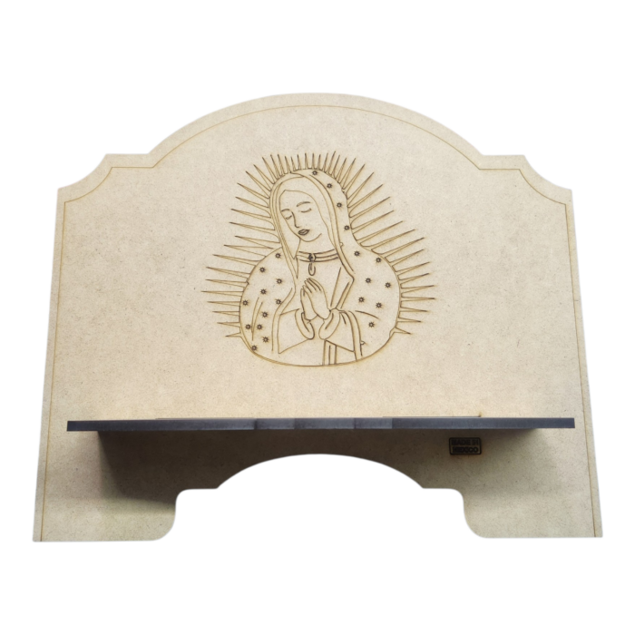 Porta Biblia l Con Imagen Guadalupe Medio-Cuerpo 14"x11"