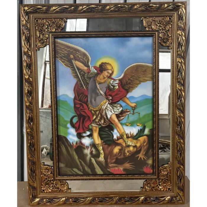 San Miguel Arcangel, Mirrored 27"x34"