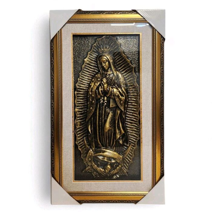 Our Lady Of Guadalupe, 3D- Gold 14"x24"