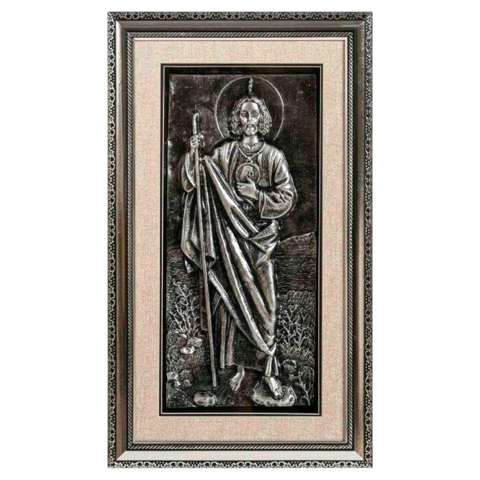 San Judas, 3D - Silver 14"x24"