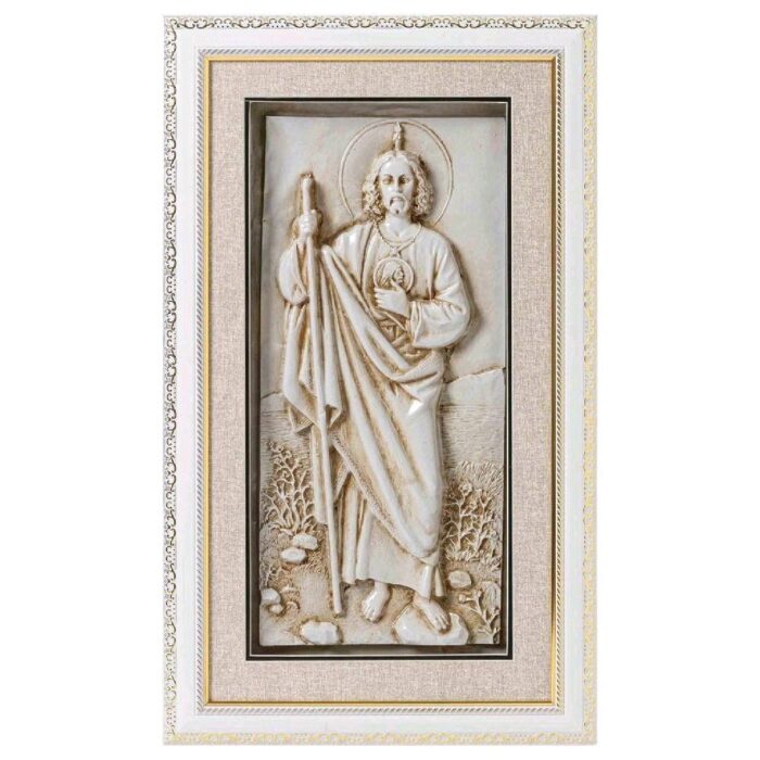 San Judas, 3D - White 14"x24"