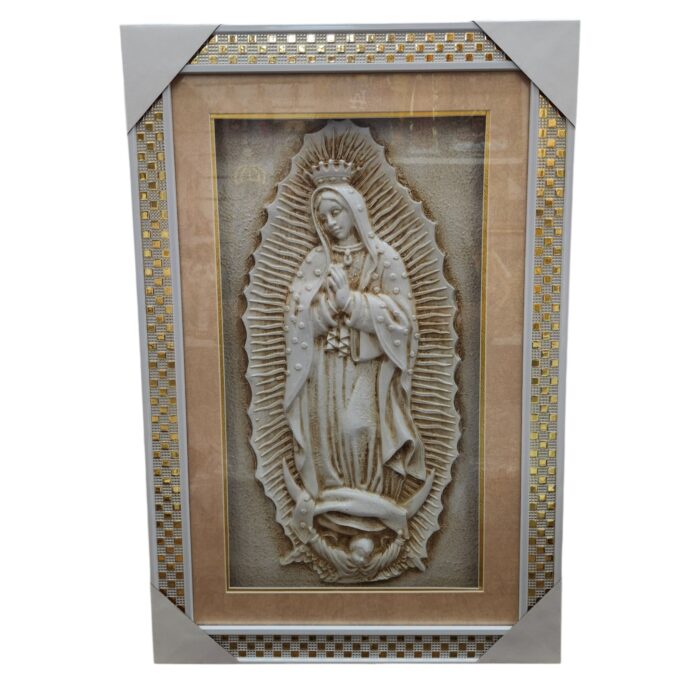 Our Lady Of Guadalupe, 3D- White 16"x24"