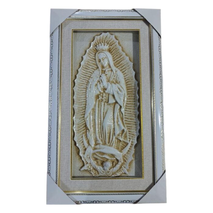Our Lady Of Guadalupe, 3D- White 14"x24"