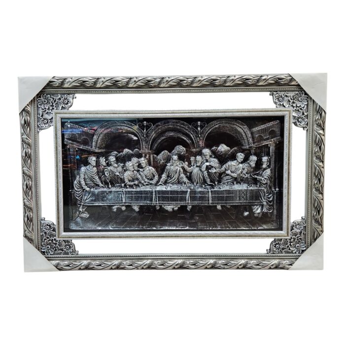 Last Supper, Mirrored - Silver M 42"x27"