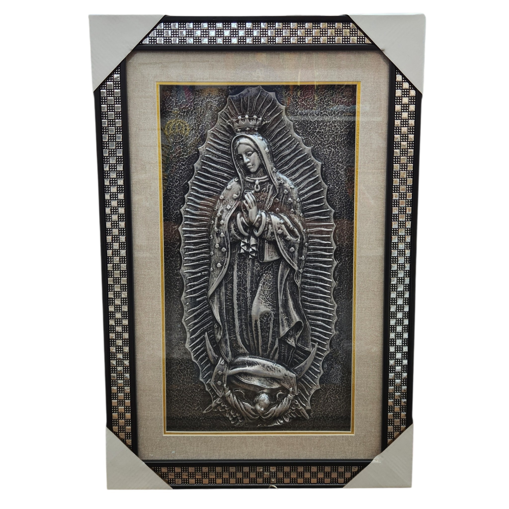 Our Lady Of Guadalupe, 3D- Silver 16"x24"