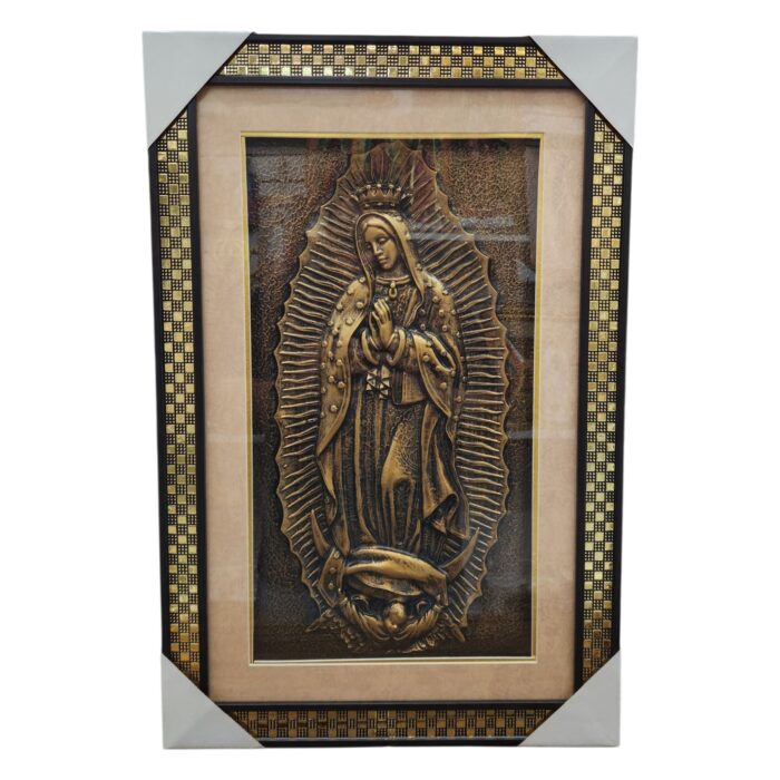 Our Lady Of Guadalupe, 3D- Gold 16"x24"